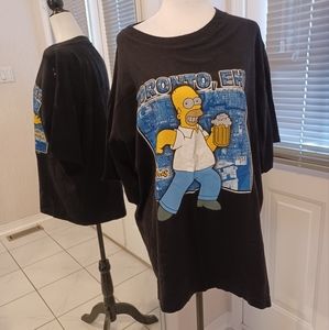 2/$50 Homer Simpson Toronto Black Tee - Fits Size XL (Men)